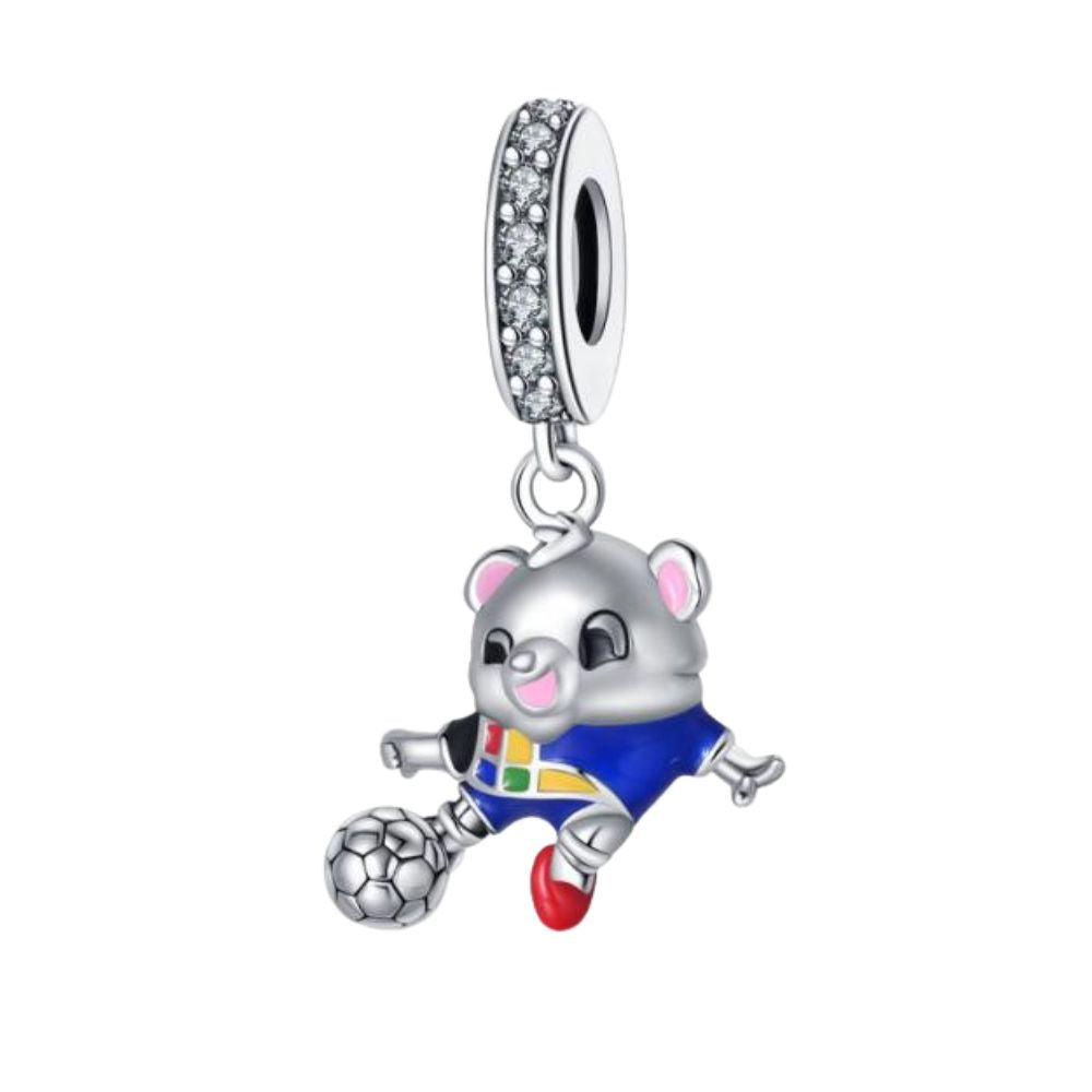Football Mouse Charm