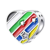 Rainbow Heart Charm