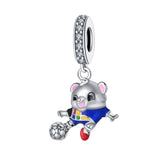 Football Mouse Charm