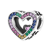 Rainbow Heart Charm